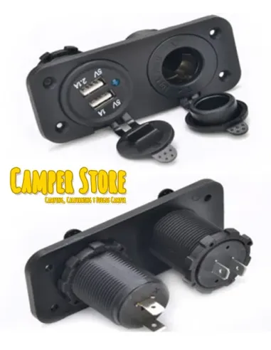 Toma 12V + Toma USB doble