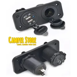 Toma 12V + Toma USB doble