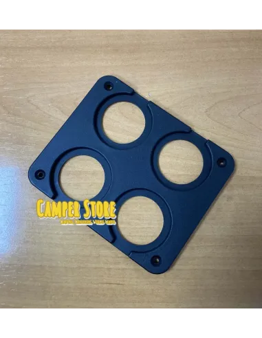 Marco para 4 tomas encastrables. Cuadrado