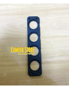Marco para 4 tomas encastrables. Alargado 2