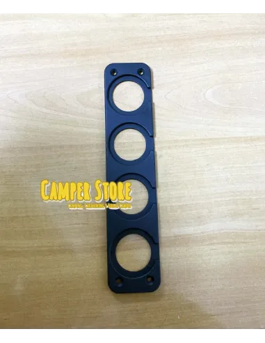 Marco para 4 tomas encastrables. Alargado