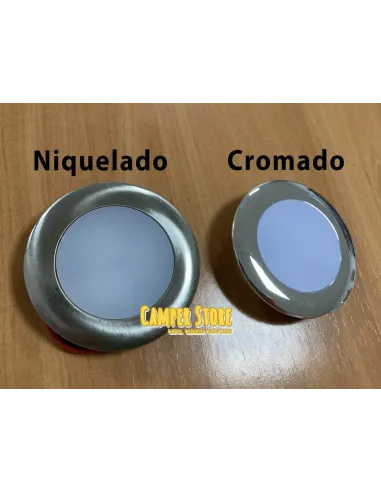 Foco Led encastrable 12V. 3 LEDS. Cromado