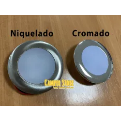 Foco Led encastrable 12V. 3 LEDS. Cromado