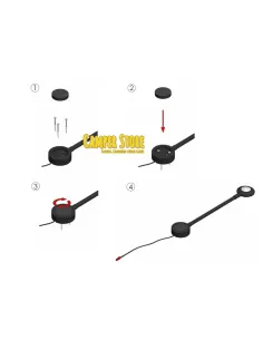 Flexo LED con toma USB. Negro 2