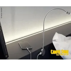 Flexo LED con 2 tomas de USB