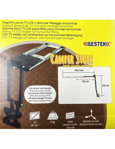 Soporte TV extraible con doble brazo