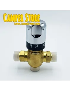 Válvula termostática automática de latón para mezcla de agua 2