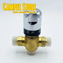 Válvula termostática automática de latón para mezcla de agua