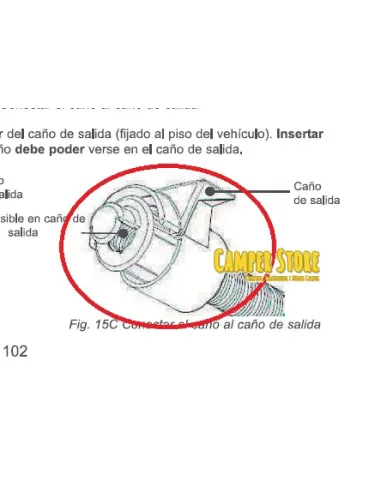 Terminal chimenea Whale. Repuesto