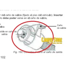 Terminal chimenea Whale. Repuesto