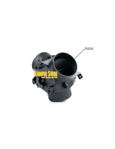 Conector Y Ø 60 mm con regulador de caudal manual 2