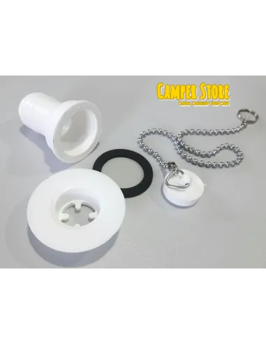 Desagüe Recto con Tapón, para Ducha o Fregadero