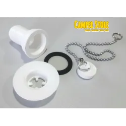 Desagüe Recto con Tapón, para Ducha o Fregadero