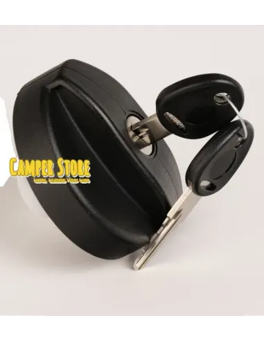 Tapón con llaves, para llenado con tapa magnética. Negro