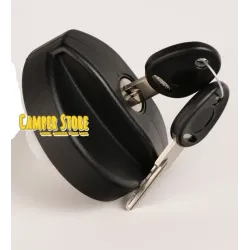 Tapón con llaves, para llenado con tapa magnética. Negro