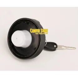 Tapón con llaves, para llenado con tapa magnética. Negro