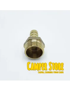 Empalme de latón 1/2'' macho a manguera de 10mm 2