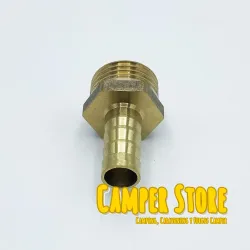 Empalme de latón 1/2'' macho a manguera de 10mm