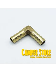 Empalme o codo de latón en L para mangueras de 10 mm 2