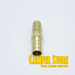 Empalme latón recto para mangueras de 10 mm
