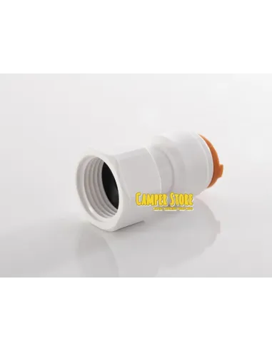Conector recto 1/2'' hembra a 12 mm