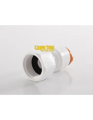 Conector recto 1/2'' hembra a 12 mm