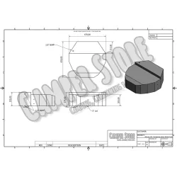 Depósito de agua para hueco rueda repuesto VW T5/T6. 68 litros