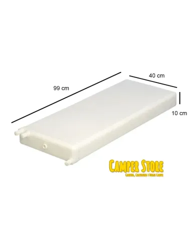 Depósito de agua de 40 L extraplano. 10x40x99 cm