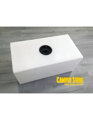 Depósito de agua de 104 L. 75x40x35 cm (blanco)