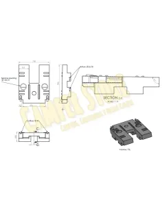 Depósito agua sucia 75 L. para bajos de Ducato +2006 2