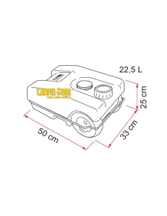 Roll Tank 23 W (Gris) 2
