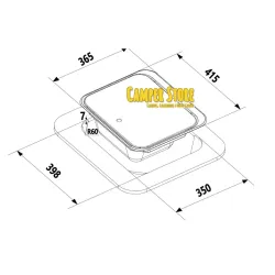 Fregadero inoxidable Carbest con tapa. Ø 36mm (70144)