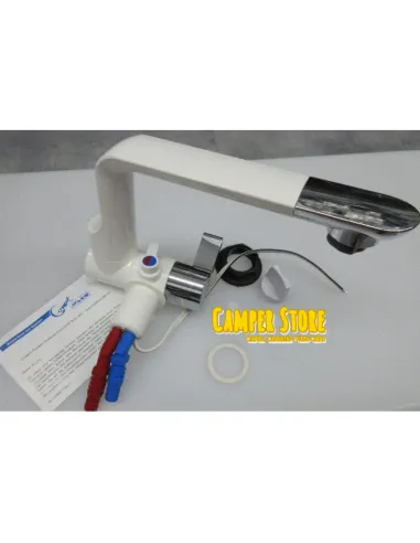 Grifo ARONA automático mezclador. Blanco