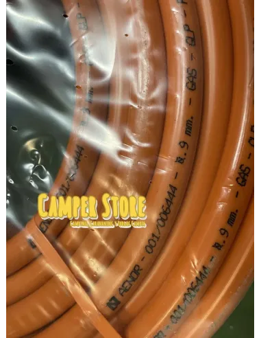 Manguera tubo naranja para gas 9x15mm