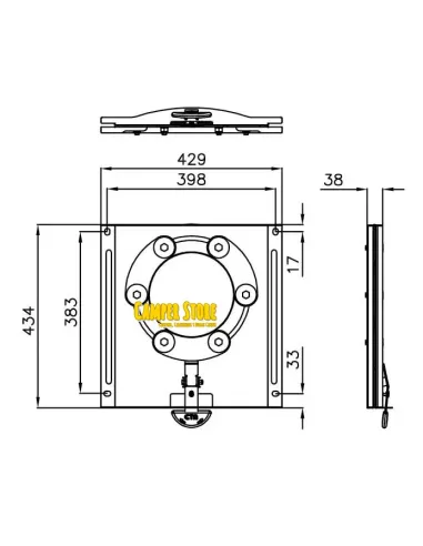 Base Giratoria CTA T5 / T6 - Conductor + suplemento freno de mano