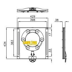Base Giratoria CTA T5 / T6 - Conductor + suplemento freno de mano