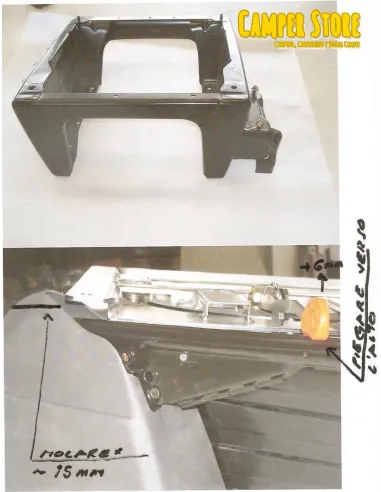 Base giratoria Fasp para VW T5-T6. Conductor