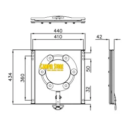 Base Giratoria CTA para Ducato Jumper Boxer +2006 - Conductor y copiloto