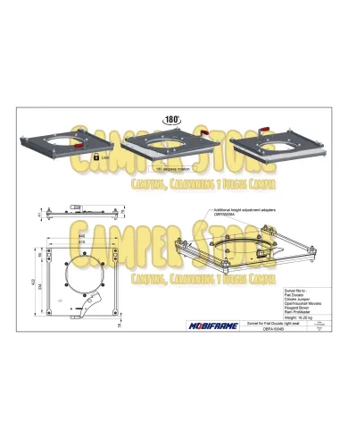 Base Giratoria Mobiframe Ducato/Jumper/Boxer 250-290 Copiloto
