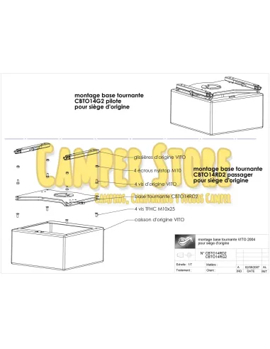 Base Giratoria Scopema para Vito / Viano de 2004 a 2015 - Conductor