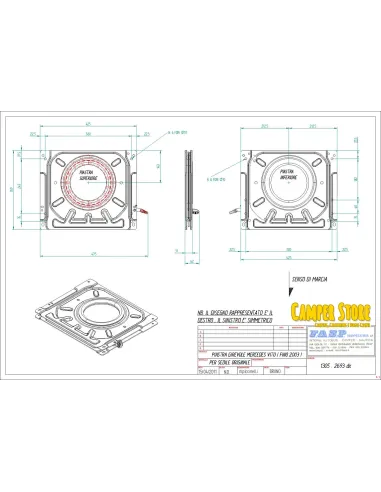 Base Giratoria Fasp Mercedes Vito hasta 2004 - Conductor