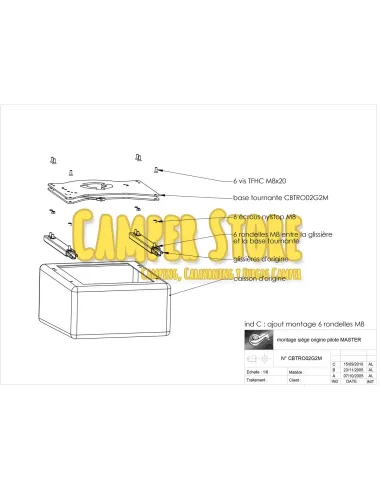 Base Giratoria Scopema Master X70, Movano e Interstar - Conductor