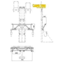 ISOFIX para estructura de asiento CTA