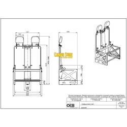 Estructura asiento OKB. Con reposacabezas
