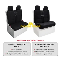 Asiento para estructura OKB Komfort Premium (Tapizado Ducato)