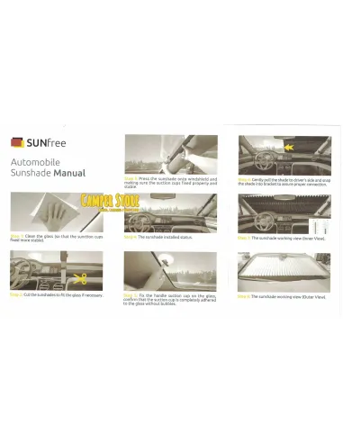 Parasol reflectante replegable Sunfree 80 x 150 cm