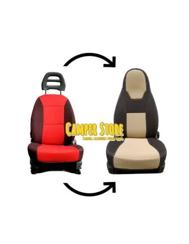 Fundas asientos Ducato Jumper Boxer 2002-actualidad. CHOCO&BEIGE