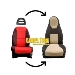 Fundas asientos Ducato Jumper Boxer 2002-actualidad. CHOCO&BEIGE