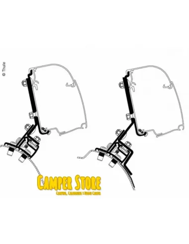 Toldo Thule Omnistor 4900 SpaceTourer Proace Traveller. Incluye anclajes. NO SE ENVÍA, SOLO RECOGIDA