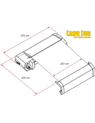Toldo Fiamma F40 Van 270cm. Deep Black. NO SE ENVÍA, SOLO RECOGIDA